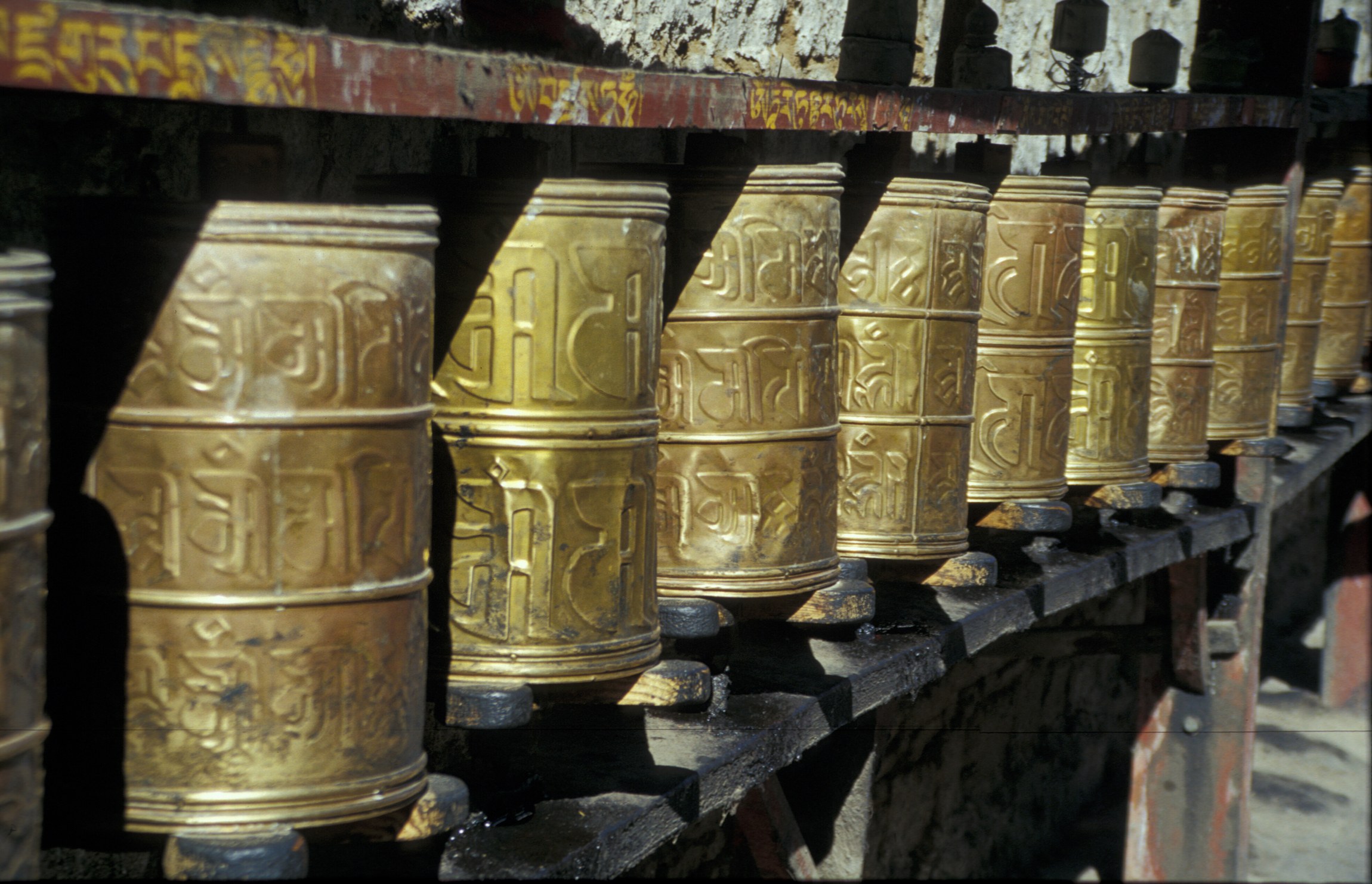 Gebetsmühlen Potalapalsat in Tibet